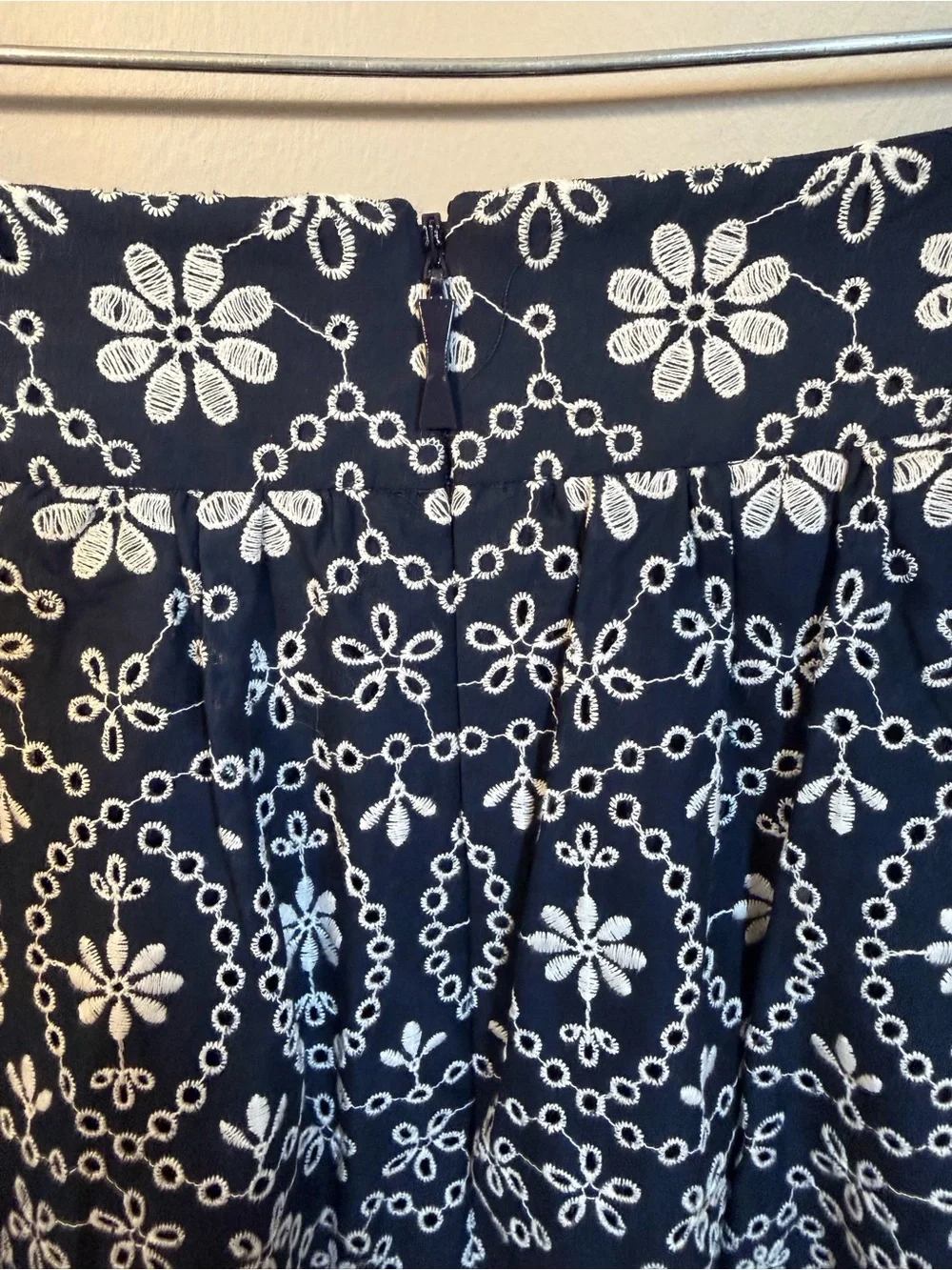 kate spade Navy Shore Thing Eyelet Wrap Skirt